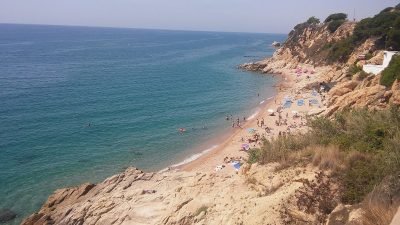 Playa de Les Roques en Calella