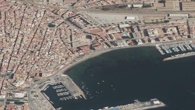 Vista aérea de Levante, Águilas