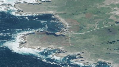 Vista aérea de Lobadiz, Ferrol