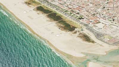 Vista aérea de Los Bateles, Conil de la Frontera
