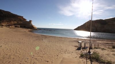 Playa de los cocedores en Águilas