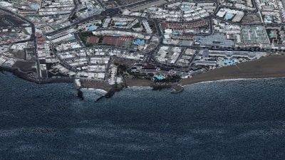 Vista aérea de Los Fariones, Tías