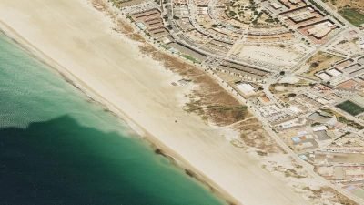 Vista aérea de Los Lances Sur, Tarifa