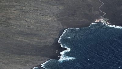 Vista aérea de Los Roquitos, Fuencaliente de la Palma