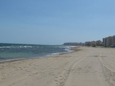Playa de los Saladares en Alacant/Alicante