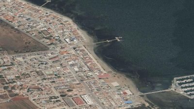 Vista aérea de Los Urrutias, Cartagena