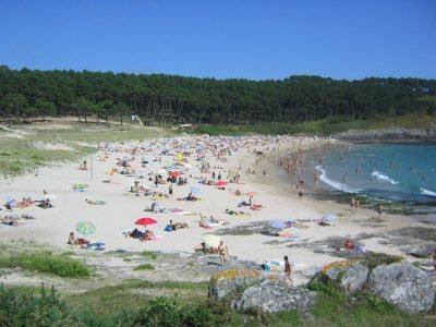 Playa de Melide en Cangas