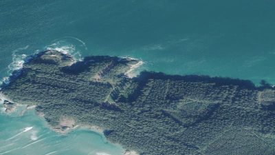 Vista aérea de Mi Señora, Cedeira