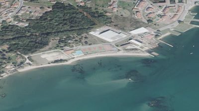 Vista aérea de O Codesal, A Guarda