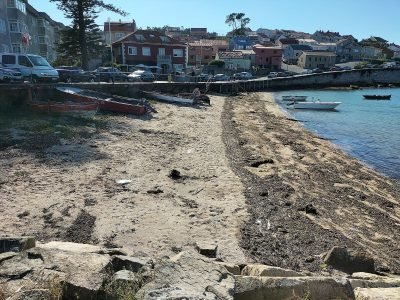 Playa de O Naval en A Illa de Arousa
