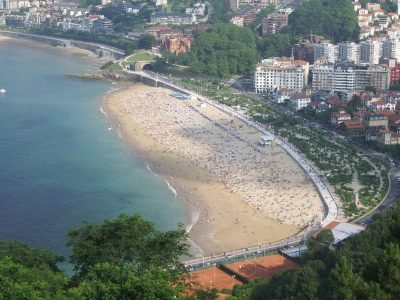 Playa de Ondarreta en Donostia/San Sebastián