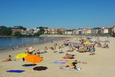 Playa de Os Barcos en Sanxenxo