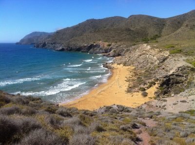 Playa de Parreño en Cartagena