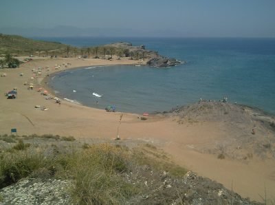 Playa de Percheles en Mazarrón