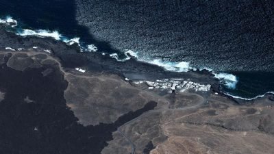 Vista aérea de Pico Alto, Tinajo