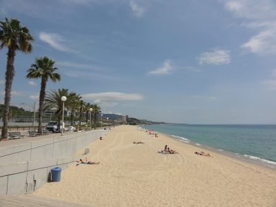 Platja de la Barca Maria en Badalona