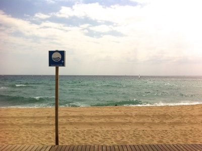 Platja de l'Estació en Badalona