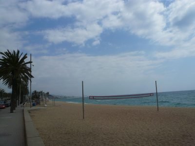 Platja del Pont d'en Botifarreta en Badalona