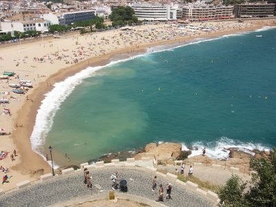 Platja Gran en Tossa de Mar