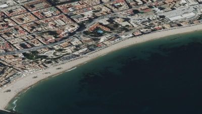 Vista aérea de Playa Centro, Villajoyosa/La Vila Joiosa