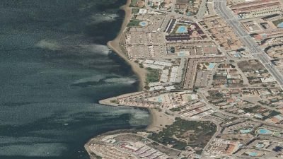 Vista aérea de Playa de la Isla, San Javier