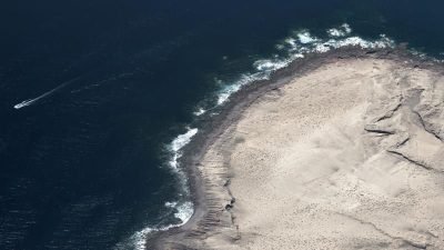 Vista aérea de Playa de las Arenas, Artenara