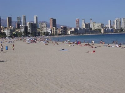 Playa de Poniente en Benidorm