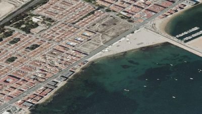 Vista aérea de Playa de Poniente, Torrevieja