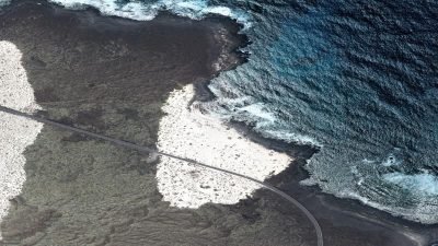 Vista aérea de Playa de Punta del Palo, Haría