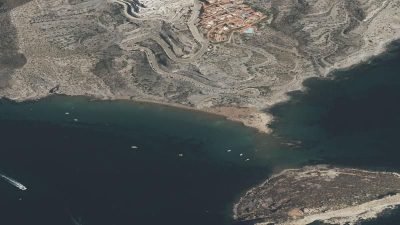 Vista aérea de Playa del Cigarro, Águilas