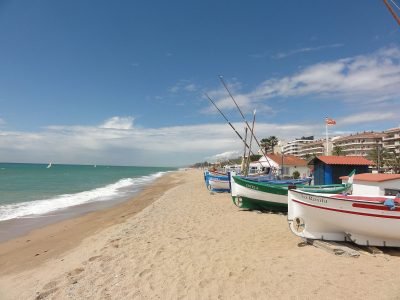 Playa dels Pescadors en Pineda de Mar