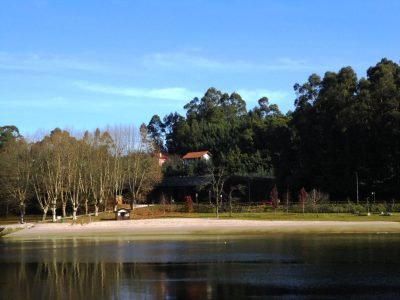Playa fluvial río Lérez en Pontevedra