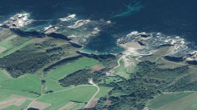 Vista aérea de Pormenande, El Franco