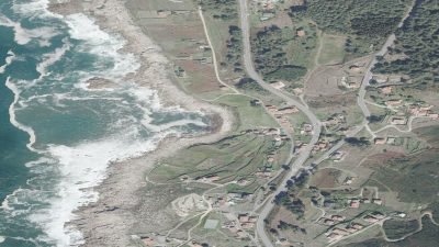 Vista aérea de Portecelo, O Rosal