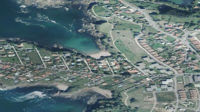 Vista aérea de Portelo, Oleiros