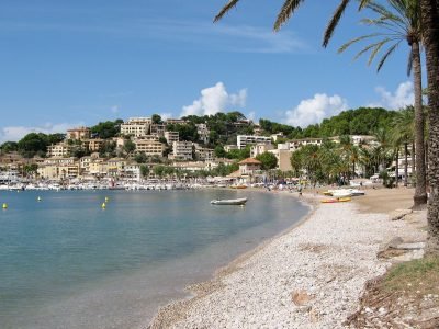Playa de Puerto de Sóller en Sóller