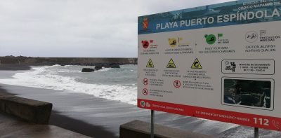 Playa de Puerto Espíndola en San Andrés y Sauces