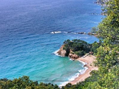Playa de Punta Canyerets en Santa Cristina d'Aro