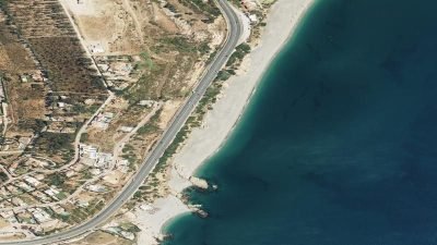 Vista aérea de Punta Chullera, Manilva