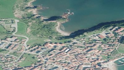 Vista aérea de Rebolleres, Carreño