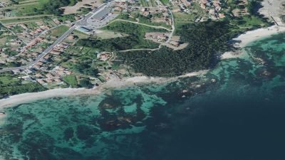 Vista aérea de Regueira, Moaña