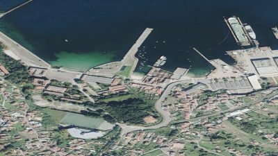 Vista aérea de Ríos de dentro, Vigo