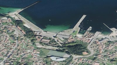 Vista aérea de Ríos de Fora, Vigo