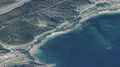 Vista aérea de Riveiriña, A Pobra do Caramiñal
