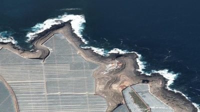 Vista aérea de Roque Prieto, Santa María de Guía de Gran Canaria