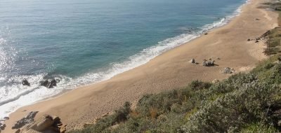 Playa de Roques Blanques en Sant Pol de Mar