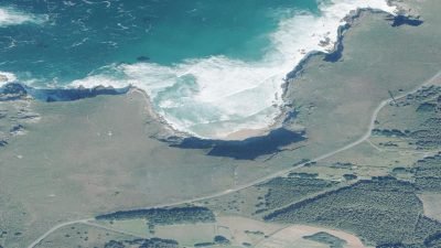Vista aérea de Rosella, Valdoviño