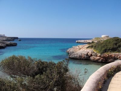 Playa de sa Caleta d'en Gorries en Ciutadella de Menorca