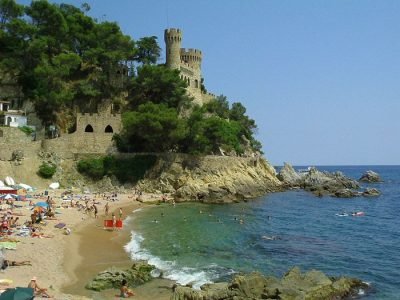 Playa de sa Caleta en Lloret de Mar