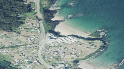 Vista aérea de Sacido, Viveiro